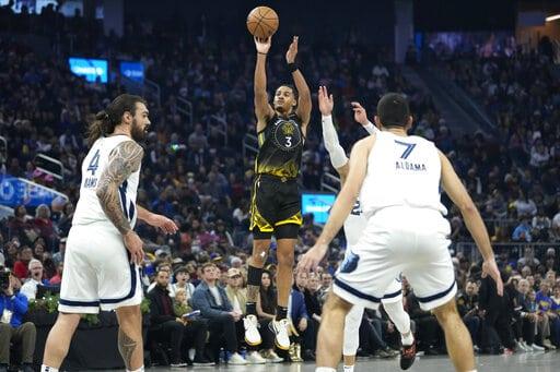 Poole anota 32 puntos en triunfo de Warriors sobre Grizzlies