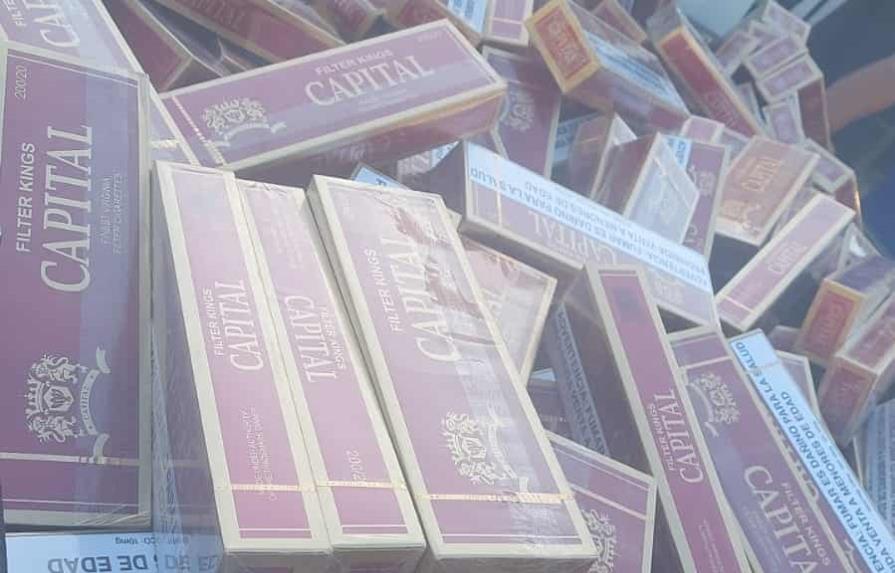 Autoridades incautaron más de 379 mil cigarrillos de contrabando en Santiago