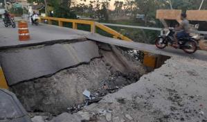 Inician construcción del puente que colapsó en La Otra Banda, en Higüey