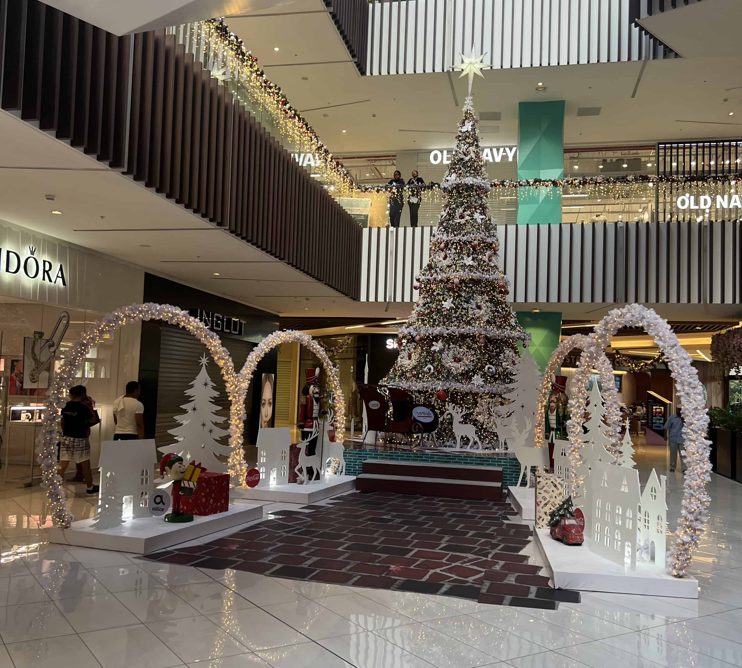 Decoración navideña de Downtown Center.