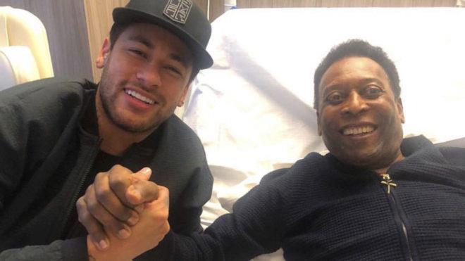 “Pelé transformó el fútbol en arte”, dice Neymar