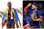 Yulimar Rojas y José Altuve, los atletas del año para la prensa venezolana