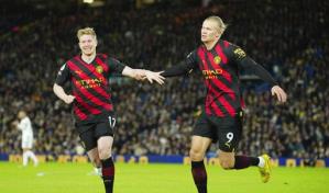 City supera al Leeds, Haaland llega a 20 goles en 14 duelos