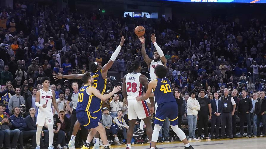 VIDEO | Detroit venció a Golden State con un triple en el último segundo