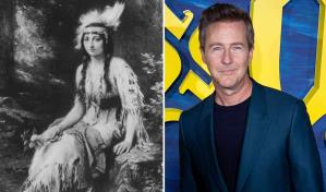 Edward Norton descubre su parentesco con Pocahontas de la vida real