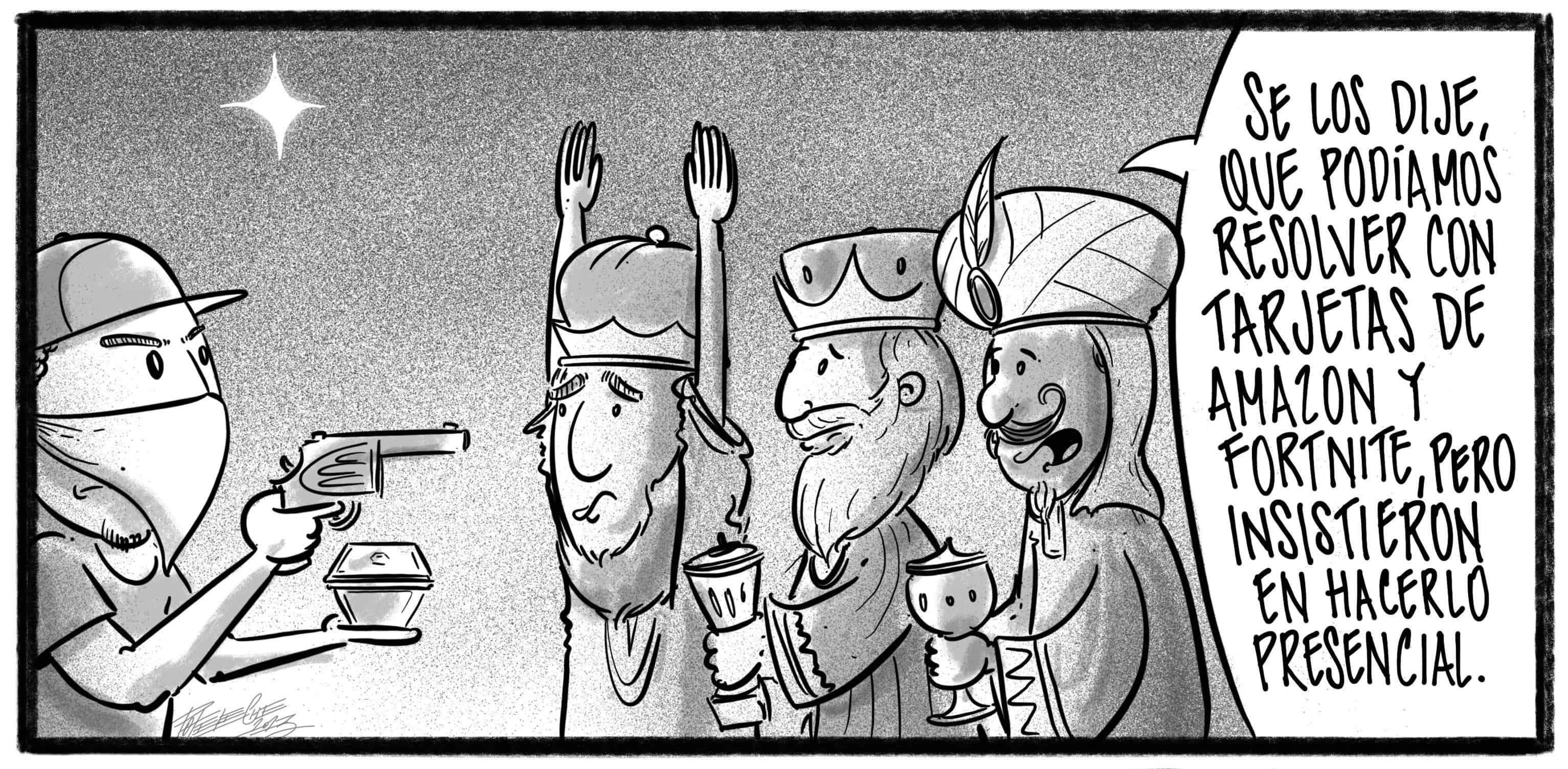 Caricatura de Noticiero Poteleche 6 enero 2023