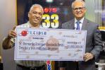 Leidsa entrega 33 millones de pesos al ganador 417 del Loto