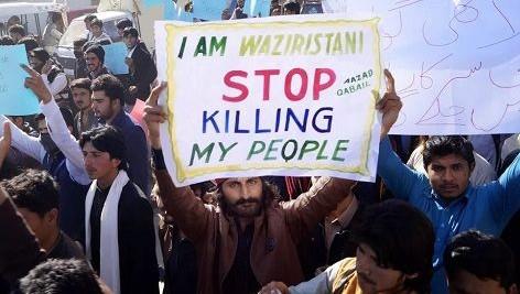 Miles de personas protestan en Pakistán contra el auge del terrorismo