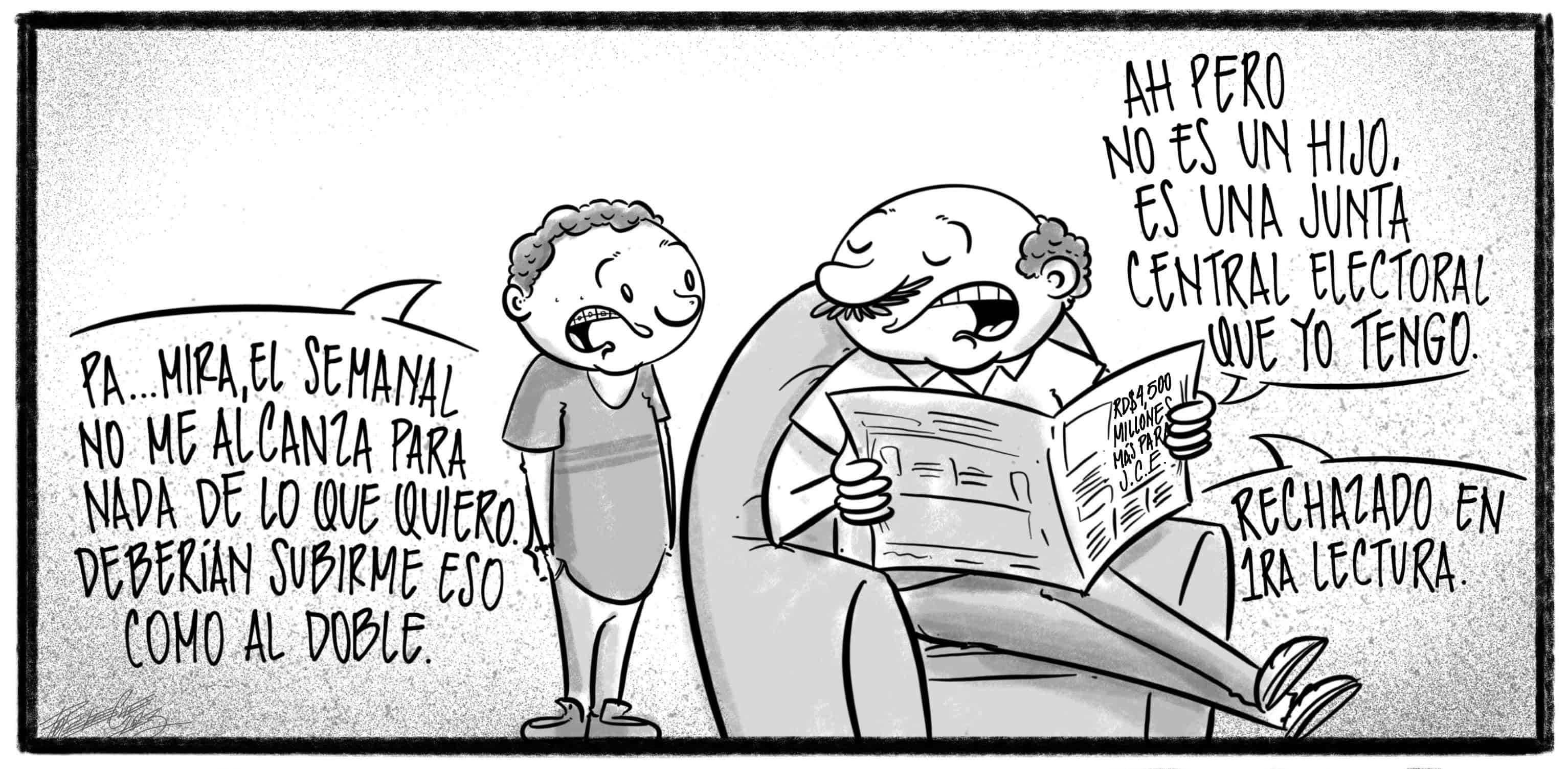 Caricatura de Noticiero Poteleche 7 enero 2023