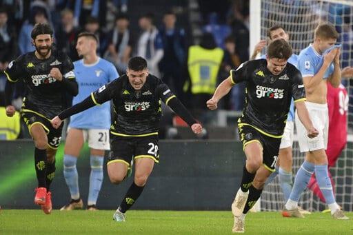 Empoli sorprende a la Lazio al final y consigue empate