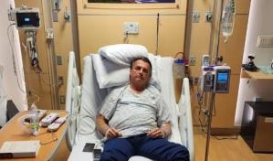 Bolsonaro dice que está internado por una "adherencia abdominal"