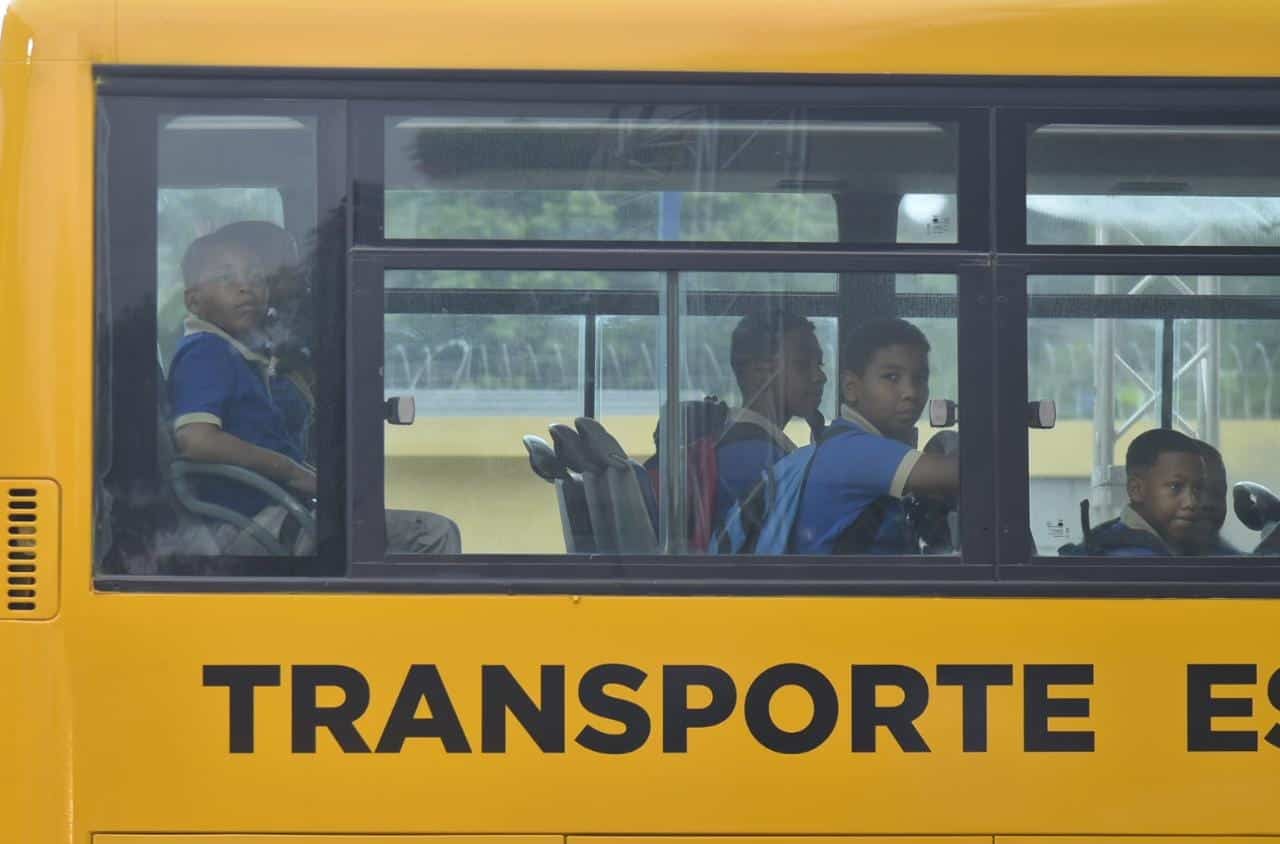 Inauguración del Sistema de Transporte Escolar. <br>