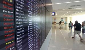 Retrasos de vuelos en EE.UU. suben a m&aacute;s de 9,000 y las cancelaciones ya suman 1,306