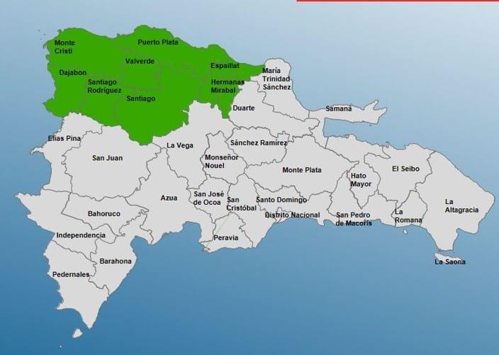COE coloca ocho provincias en alerta verde por efectos de una vaguada