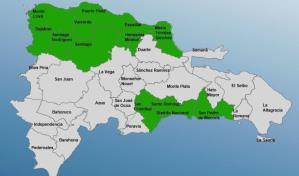 Doce provincias y el Distrito Nacional en alerta verde por vaguada