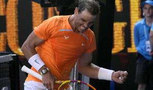 Nadal sufre para ganar en 1ra ronda de Australia
