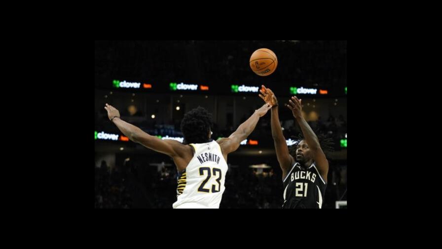 Holiday enciende una reacción tardía y Bucks superan a Pacers Holiday enciende una reacción tardía y Bucks superan a Pacers