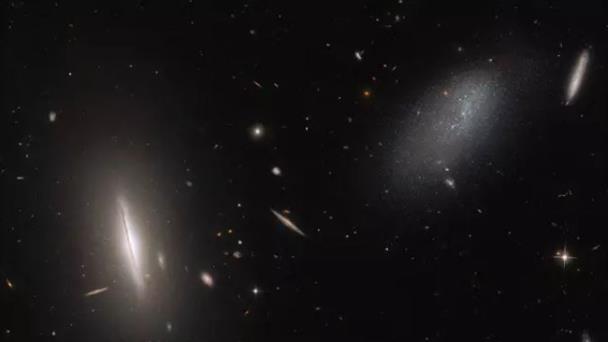 Hubble visita una galaxia vecina