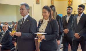 TSE deposita ofrenda floral y realiza misa de acci&oacute;n de gracias por su 11 aniversario
