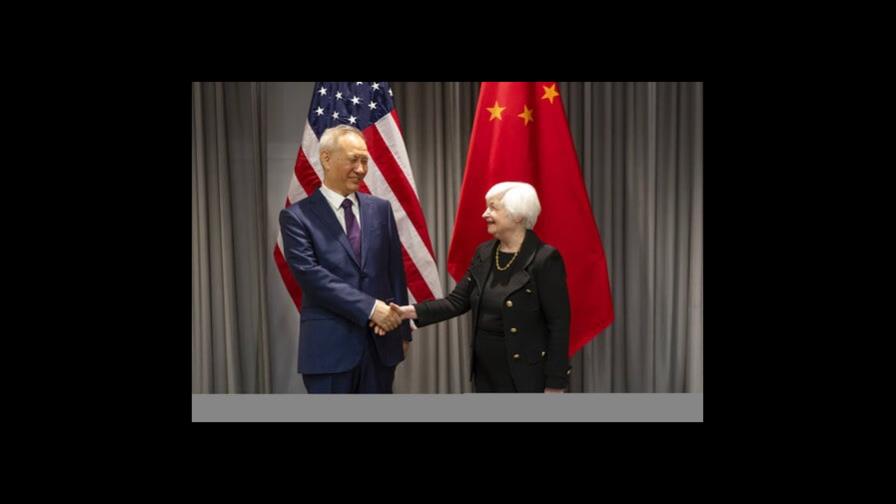 La secretaria del Tesoro de EEUU se reúne con contraparte chino en Zúrich
