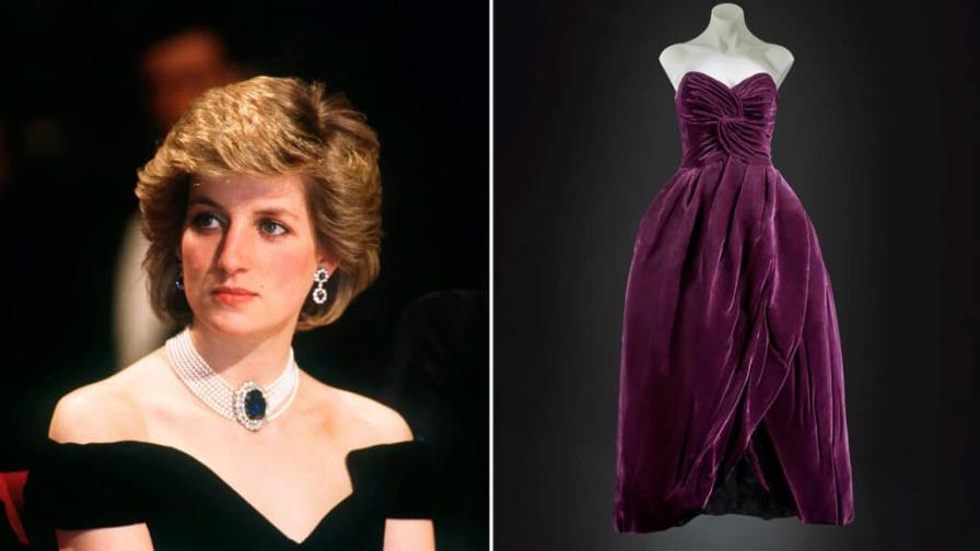 Subastarán un vestido icónico de la Princesa Diana en Nueva York