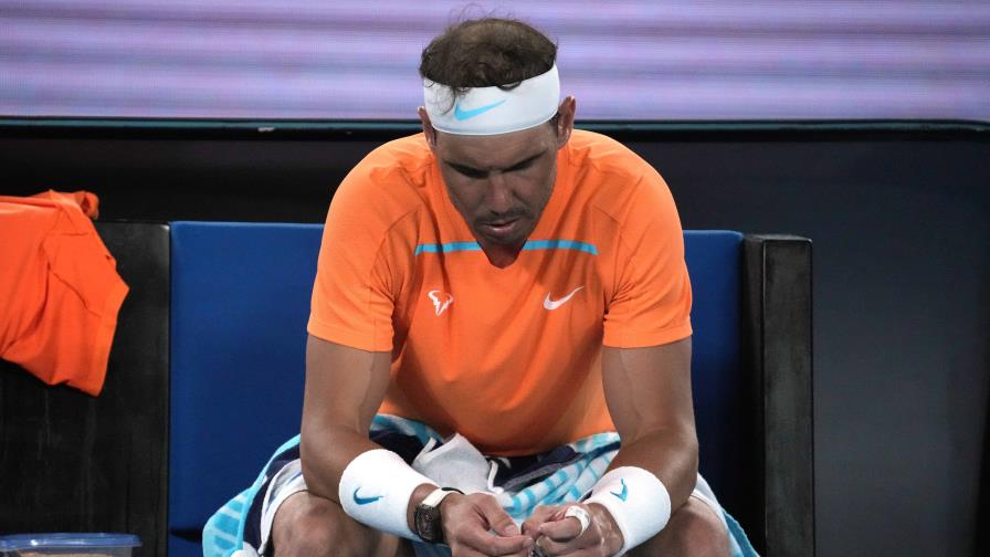 Nadal sufre una lesión en el flexor de su cadera izquierda