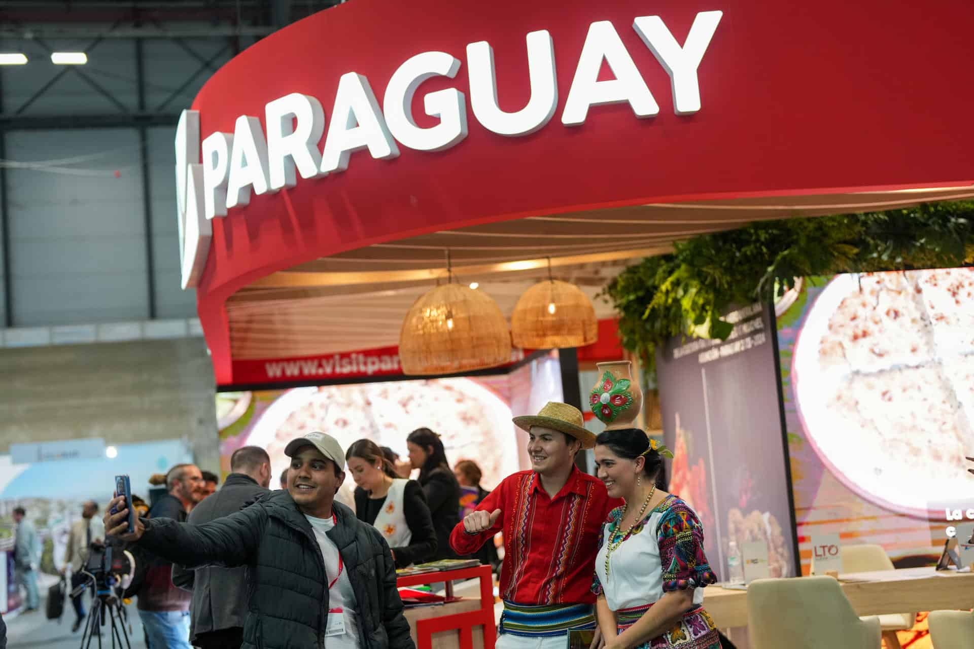 Atmosphere at the Paraguay stand.