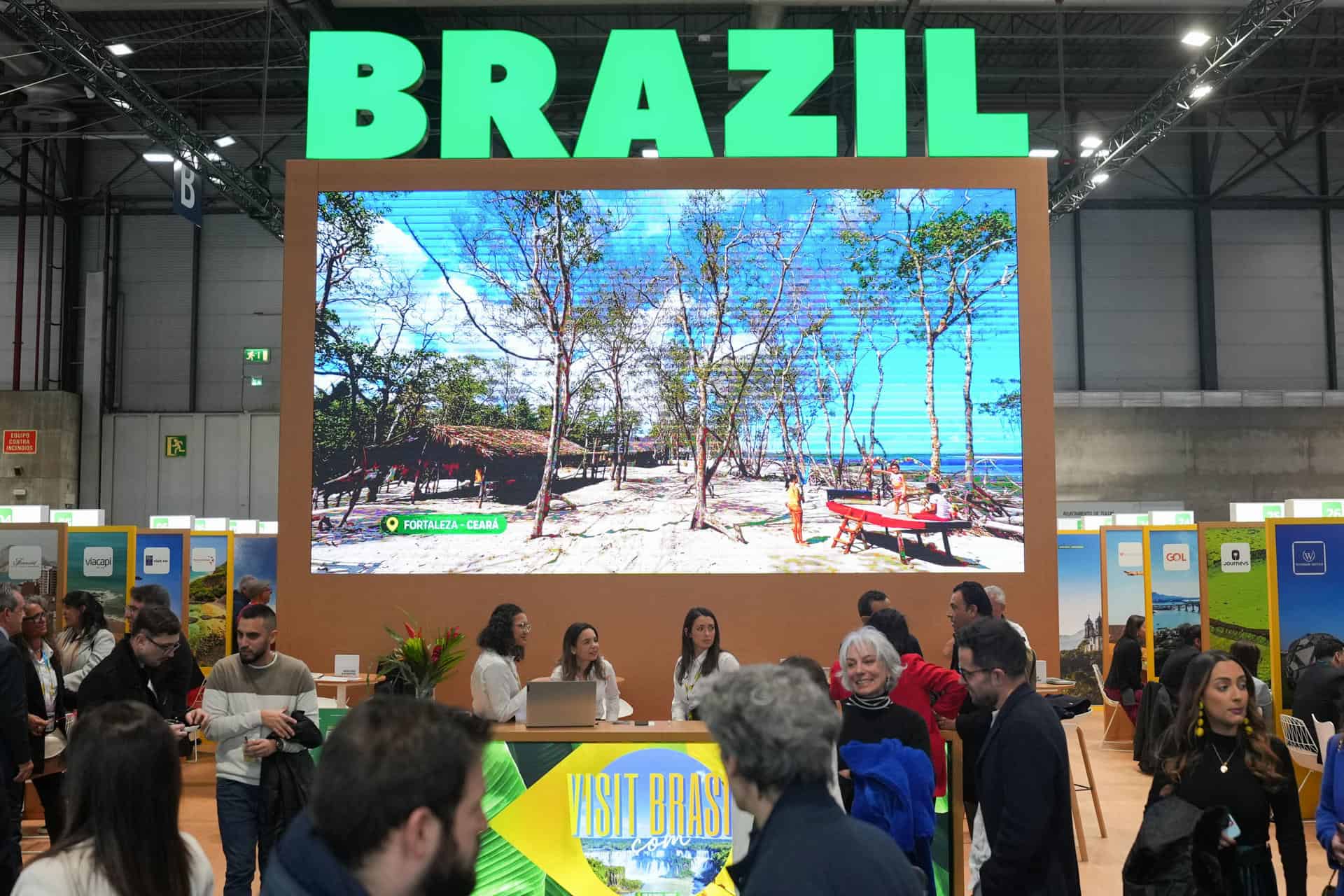 Atmosphere at the stand in Brazil.
