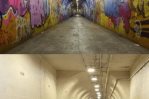 Borran graffiti artístico en el icónico túnel de Washington Heights