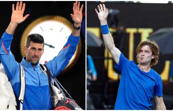 Djokovic-Rublev, en sesión nocturna el miércoles en el Open de Australia