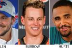 Hurts, Jefferson y Mahomes, candidatos a MVP de la NFL