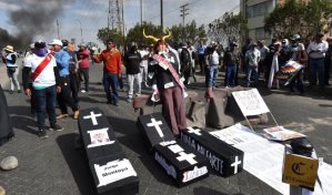 Una gran protesta vuelve a recorrer Lima para exigir renuncia de Boluarte