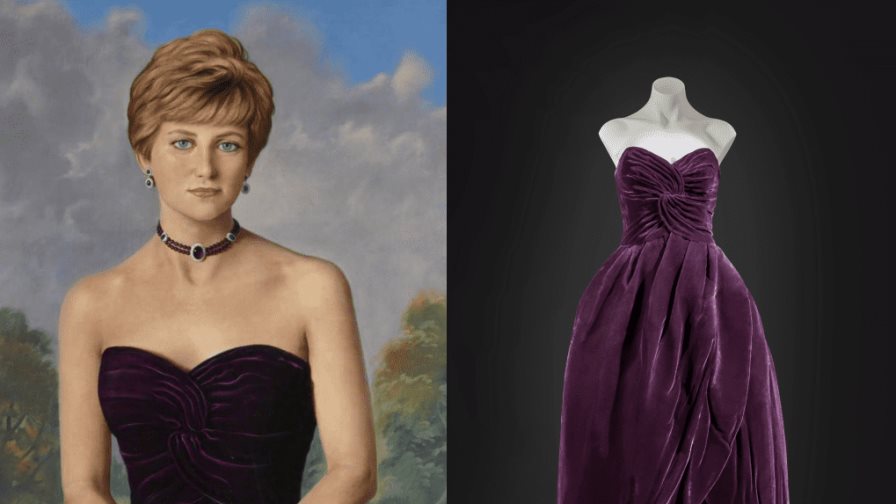 Uno de los vestidos favoritos de Lady Di, subastado por 600,000 dólares Uno de los vestidos favoritos de Lady Di, subastado por 600,000 dólares