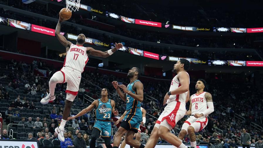VIDEO | Rockets ganan a Pistons duelo entre los peores de la NBA