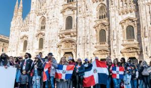 Los dominicanos que viven en Italia festejan los 179 años de la Independencia