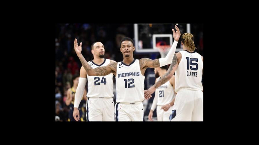 Con triple-doble de Morant, Grizzlies ganan 112-100 a Pacers Con triple-doble de Morant, Grizzlies ganan 112-100 a Pacers