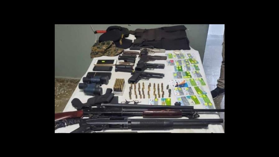 Policía ocupa 7 armas de fuego durante allanamiento a estafadores con tarjetas Supérate