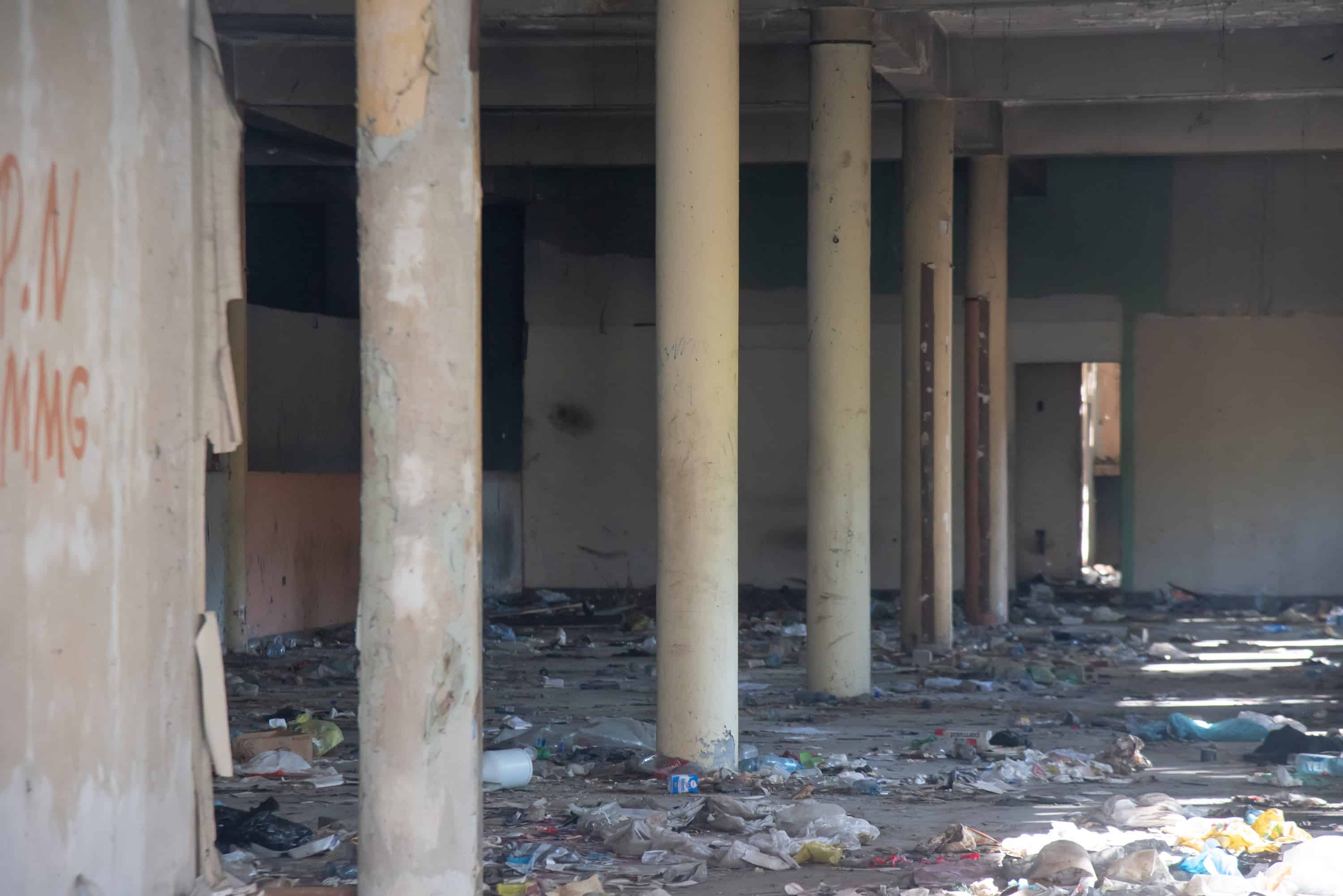 Parte interior de la edificación