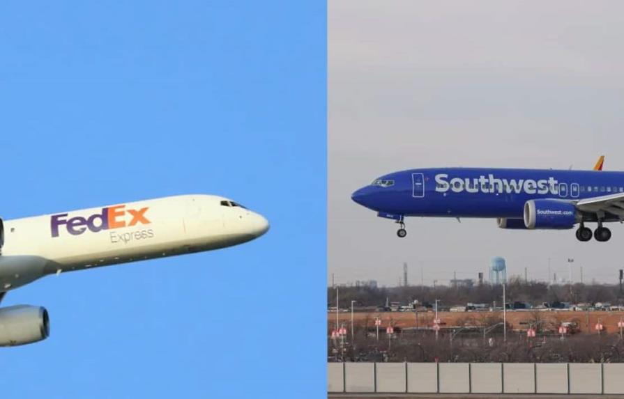 Un avión de FedEx evita colisión con otro de Southwest en Texas