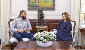 Reciben en el Palacio Nacional a dominicano que rescató a una mujer en Boston