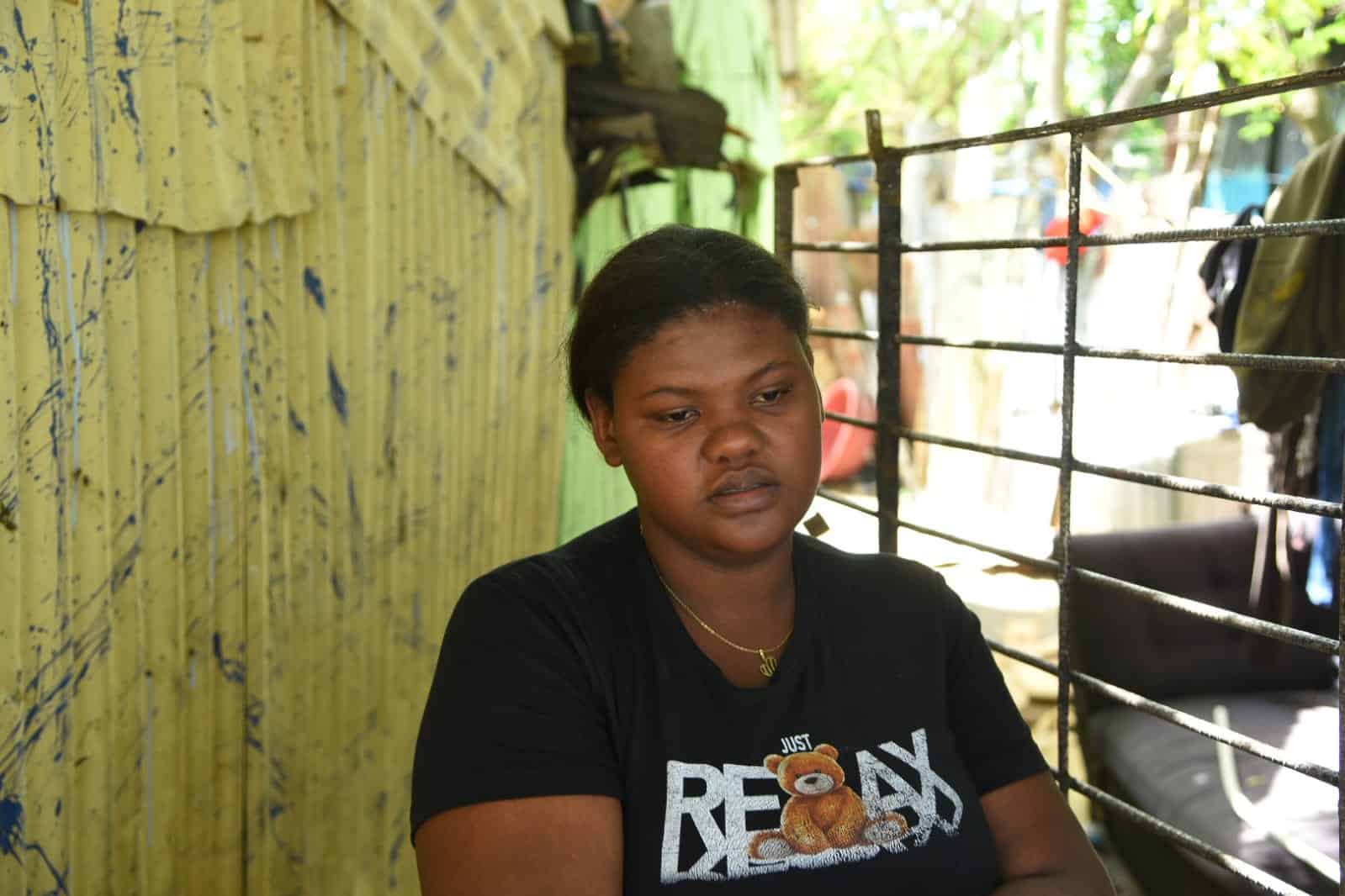 Deliset Montero, madre del niño desaparecido en el sector Valiente en el municipio en Santo Domingo Este.