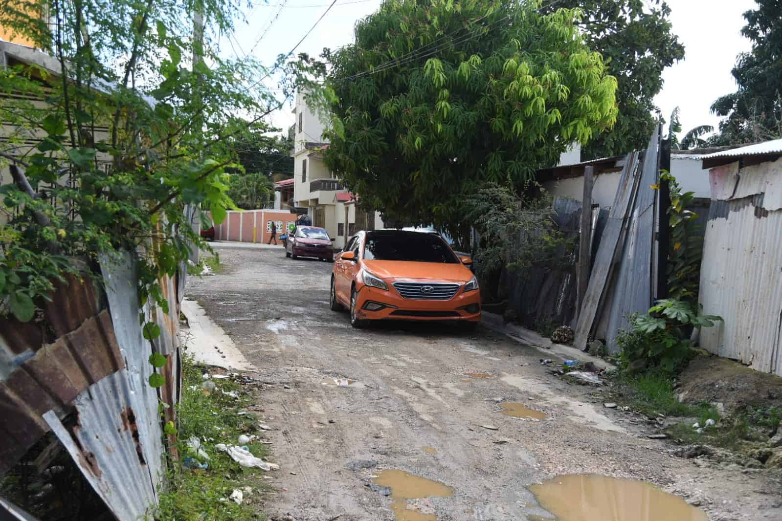 Vista del sector donde desapareció el niño Frainer, de cuatro años.