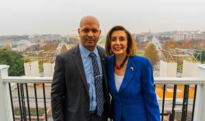 Dominicano que defendió el Capitolio fue invitado de honor en discurso de rendición de cuentas de Biden