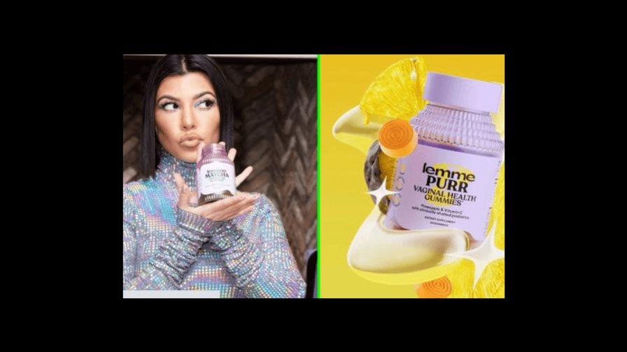 Kourtney Kardashian presenta una gomita que promete mejorar la salud vaginal