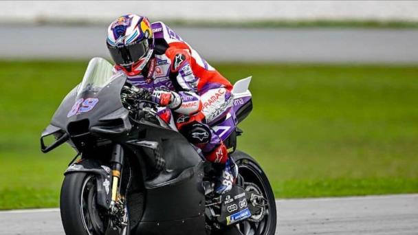 Jorge Martín, el más rápido en la segunda jornada de pretemporada de MotoGP en Malasia