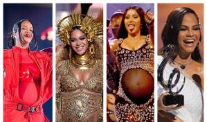 Rihanna no ha sido la única; famosas que anunciaron o confirmaron sus embarazos en grandes escenarios