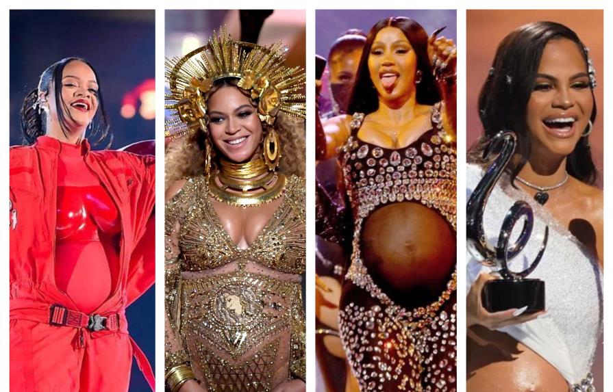 Rihanna no ha sido la única; famosas que anunciaron o confirmaron sus embarazos en grandes escenarios