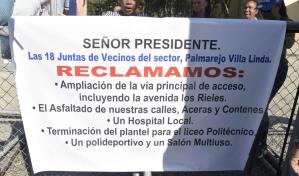 Residentes de Villa Linda piden a Abinader cumplir promesas que les hizo 