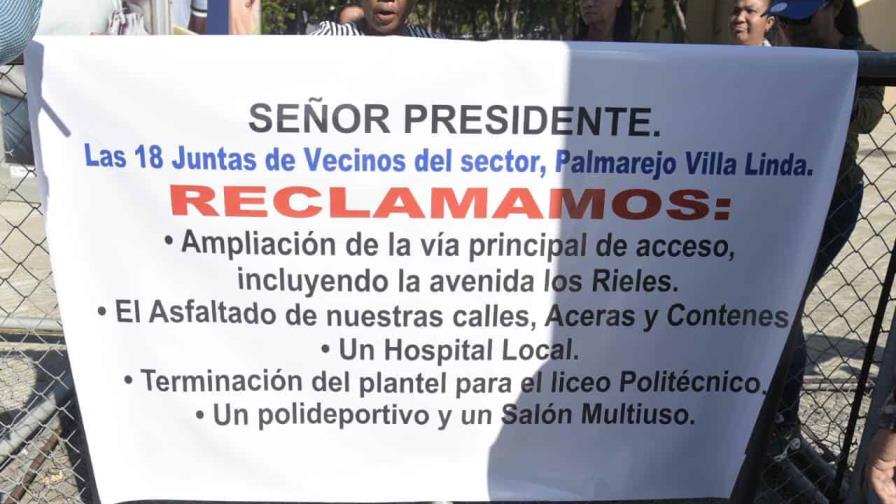 Residentes de Villa Linda piden a Abinader cumplir promesas que les hizo Residentes de Villa Linda piden a Abinader cumplir promesas que les hizo