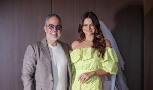 Luis Domínguez confeccionará vestido de novia de presentadora mexicana Alix Aspe